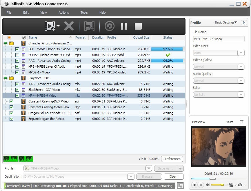 Xilisoft 3GP Video Converter 6.0.12.0914