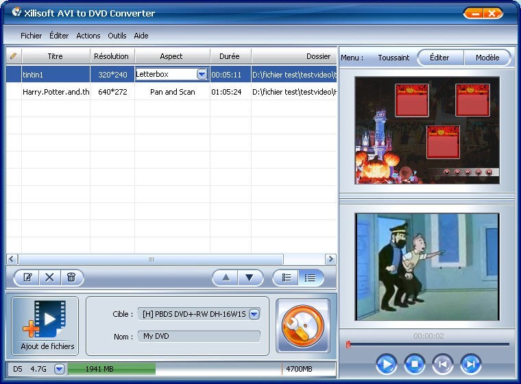 Xilisoft AVI en DVD Convertisseur 3.0.45.0429