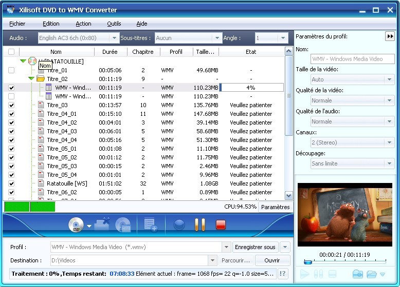 Xilisoft DVD en WMV Convertisseur 5.0.62.0115