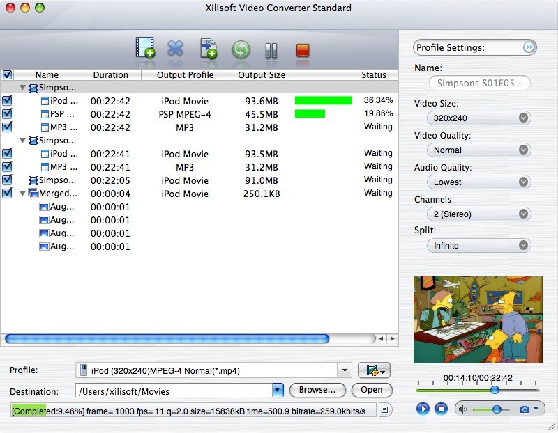 Xilisoft Mac ConvertisseurVid+eo Standard 5.0.74.0120