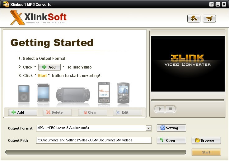 Xlinksoft MP3 Converter 2009.12.02
