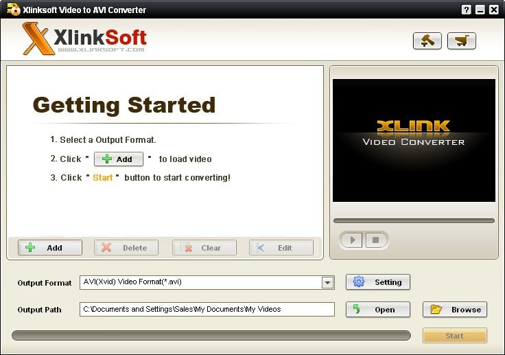 Xlinksoft Video to AVI Converter 2011.10.10