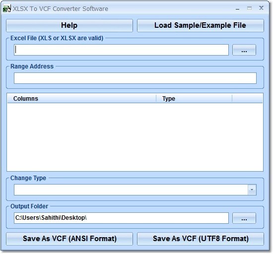 XLSX To VCF Converter Software 7.0