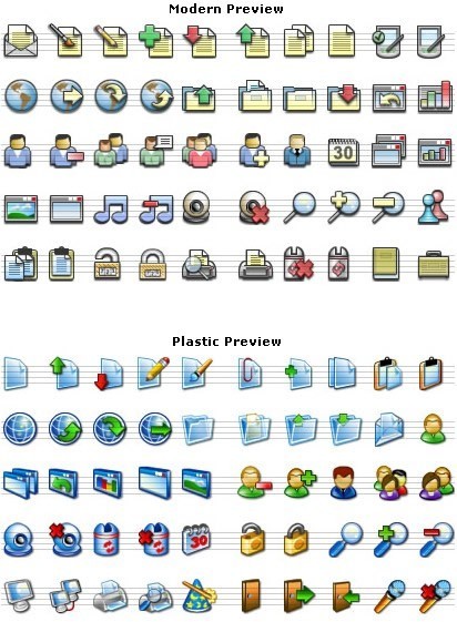 xp and mac style icons Free 1.0