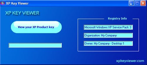XP Key Viewer 1.0.0