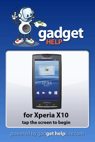Xperia X10 - Gadget Help 1.0