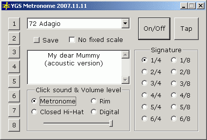 YGS Metronome 2007.11.11