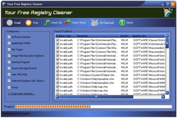 Your Free Registry Cleaner 4.5
