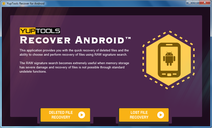 YupTools Recover for Android 1.0.0