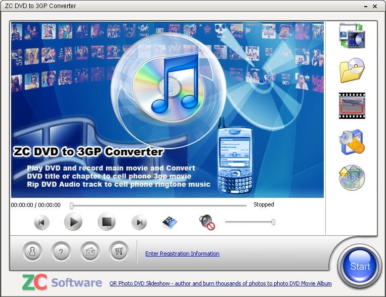 ZC DVD to 3GP Converter 2.9.8.488