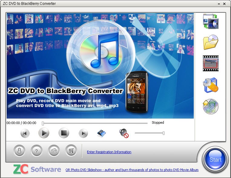 ZC DVD to BlackBerry Converter 2.9.4.486