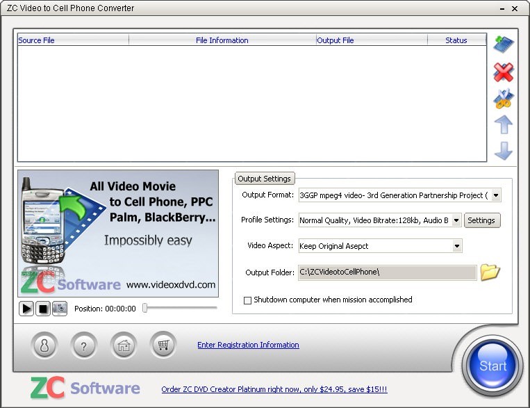 ZC Video to Cell Phone Converter 4.2.1.1772