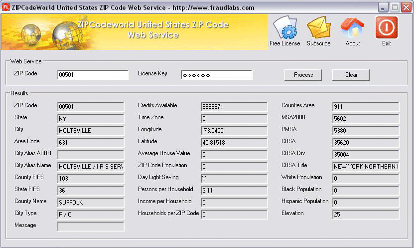 ZIPCodeWorld United States Desktop Application 2.0