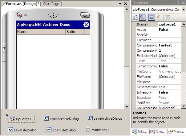 ZipForge.NET for Compact Framework 1.0
